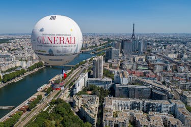 Tickets voor een vlucht boven Parijs in de Ballon de Paris Generali
